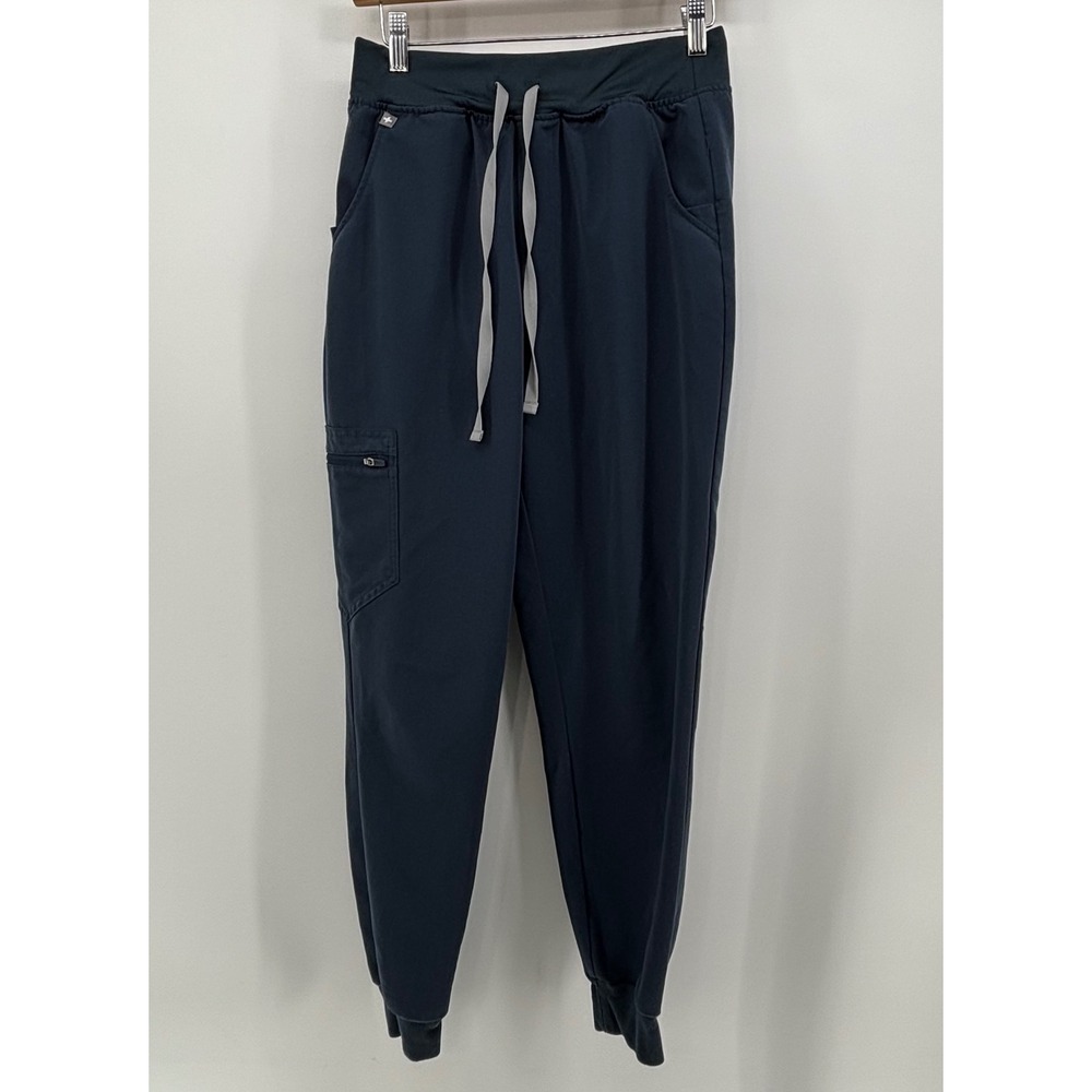 FIGS High Waisted Zamora Jogger Scrub Pants Women's Small Dark Harbor